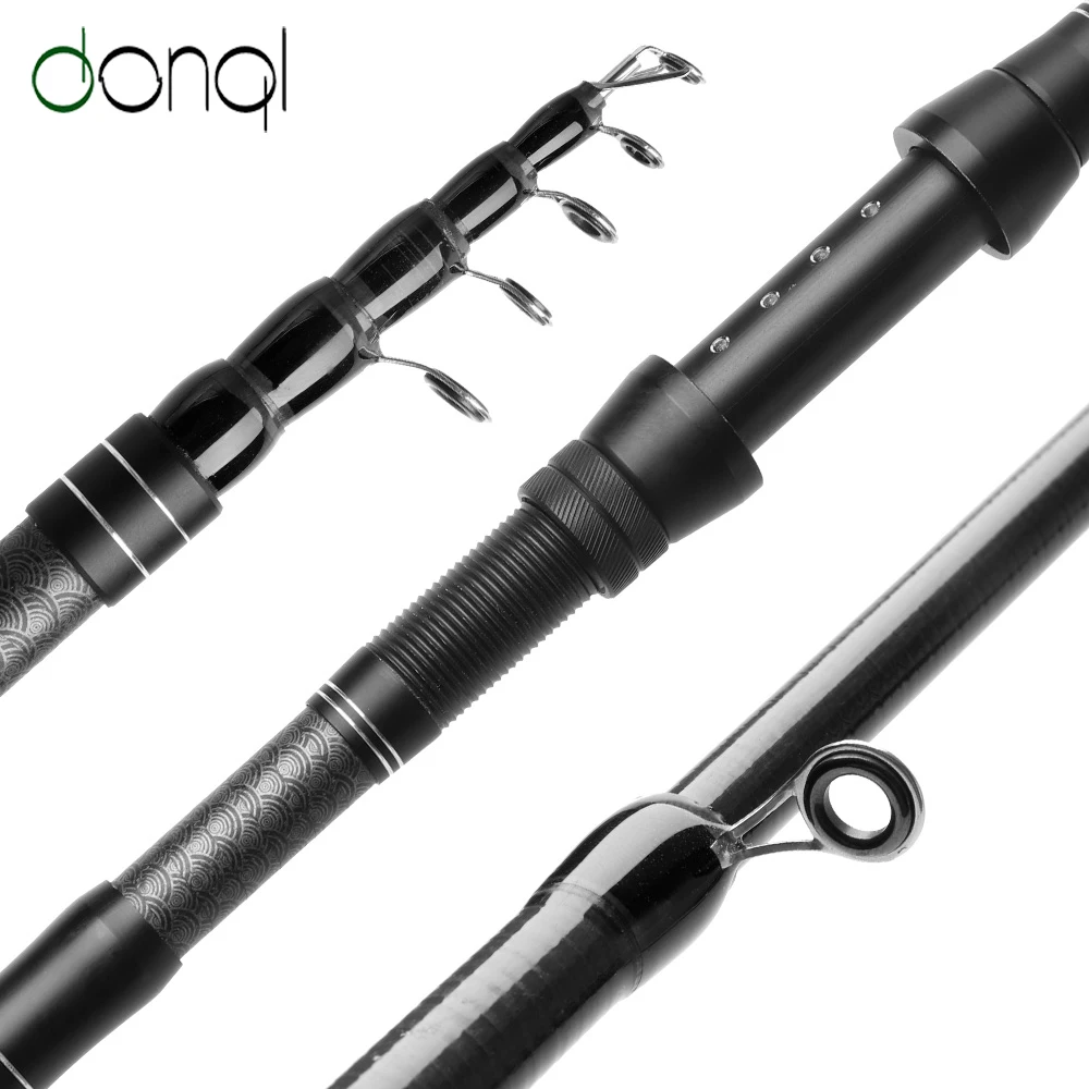 DONQL Telescopic Fishing Rod Spinning 1.8m-3.0m Carbon Fiber Ultrashort Travel Multifunction Fish Pole | Спорт и развлечения