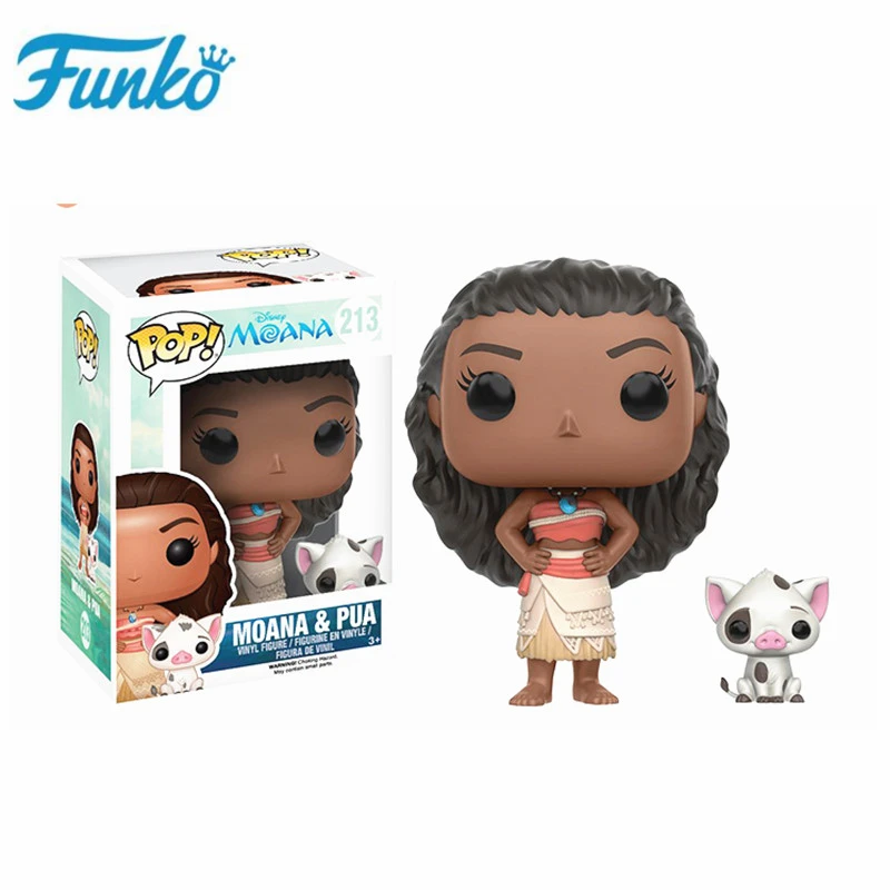 Moana FUNKO disney платье принцессы «Золушка» бальное платье с героями мультфильма «Моана»; половина-бессмертная Мауи экшн-фигурка, Игрушечная модель Рождественский подарок на день рождения для детей - Цвет: Moana
