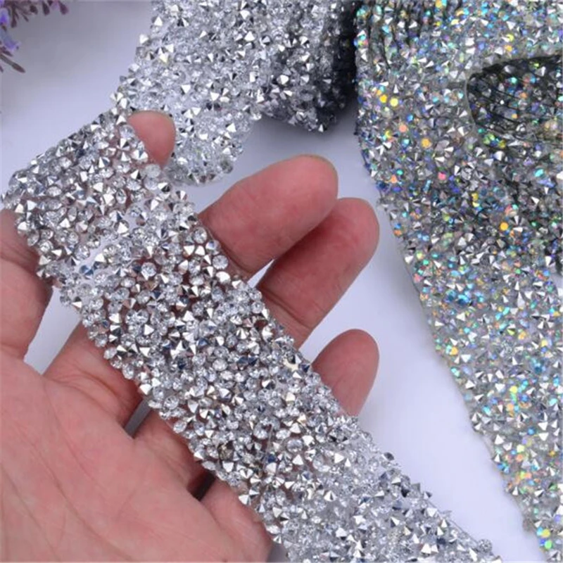 5 ярдов rhinestone Аппликация Хрустальная Подружка невесты пояс платье стразы мотивы ленты железные, с кристаллами на патчи Исправление 3 см