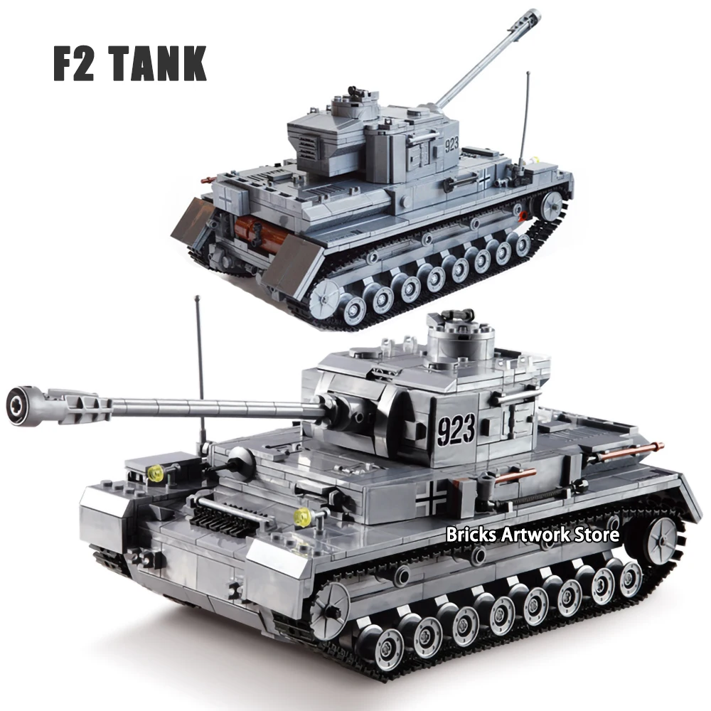KAZI 82010 Танк Второй мировой войны Военная бронированная военная колесница F2