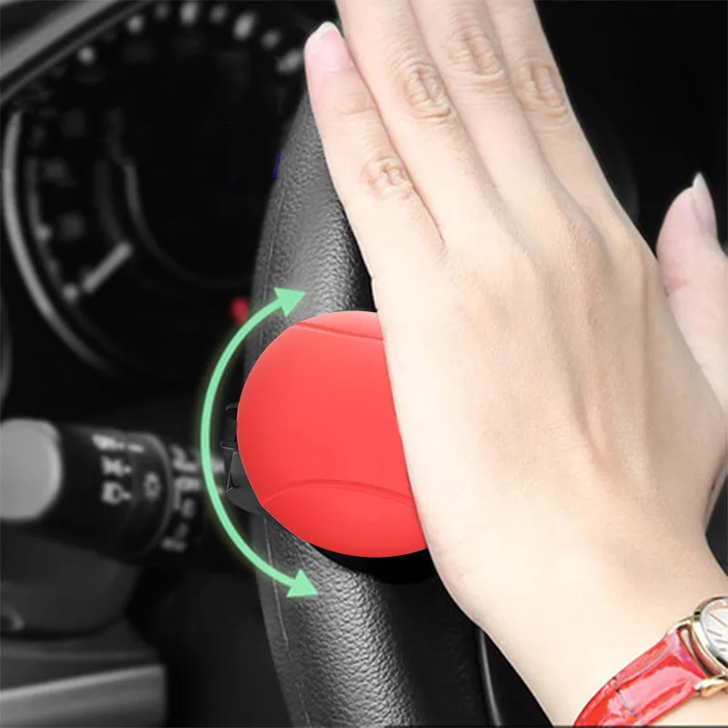 

Turning Steering Wheel Booster Spinner Knob 360 Degree Rotation Metal Bearing Power Handle Ball Shaped
