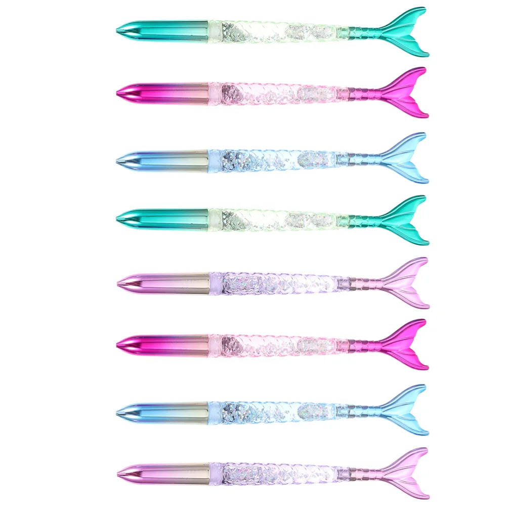 

1 Set Mermaid Shape Ballpoint Pens Delicate Stationery Pens Ink Pens
