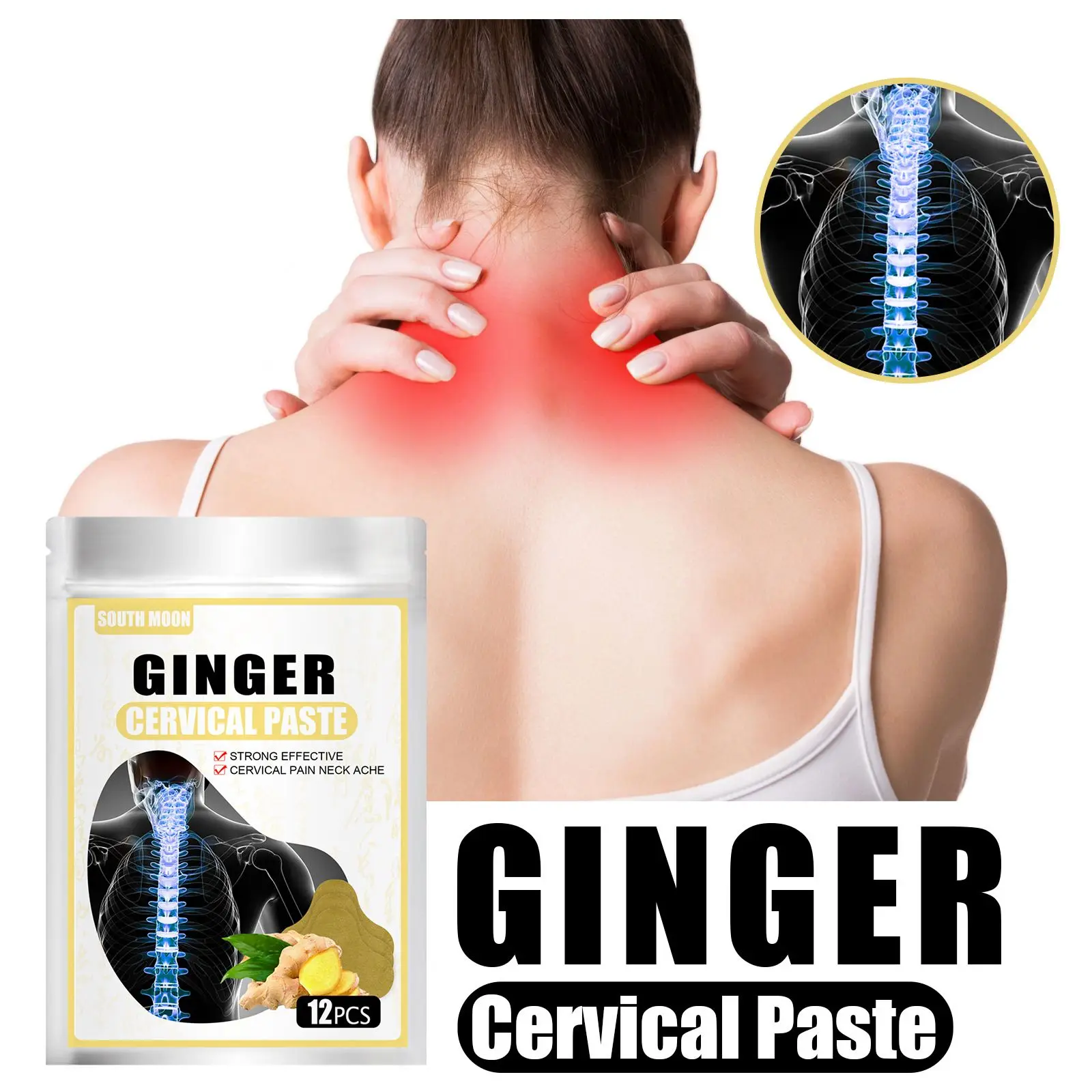 

NEW Effective Spine Pain Relief Health Care Ginger Plaster Shoulder Neck Sticker Pain Relief Sticker Joint Ache Patch