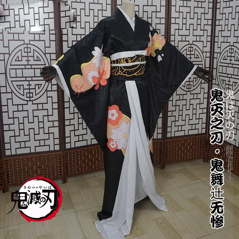 Аниме Демон Истребительница Kimetsu без Yaiba Kibutsuji Muzan Косплэй костюм Для женщин