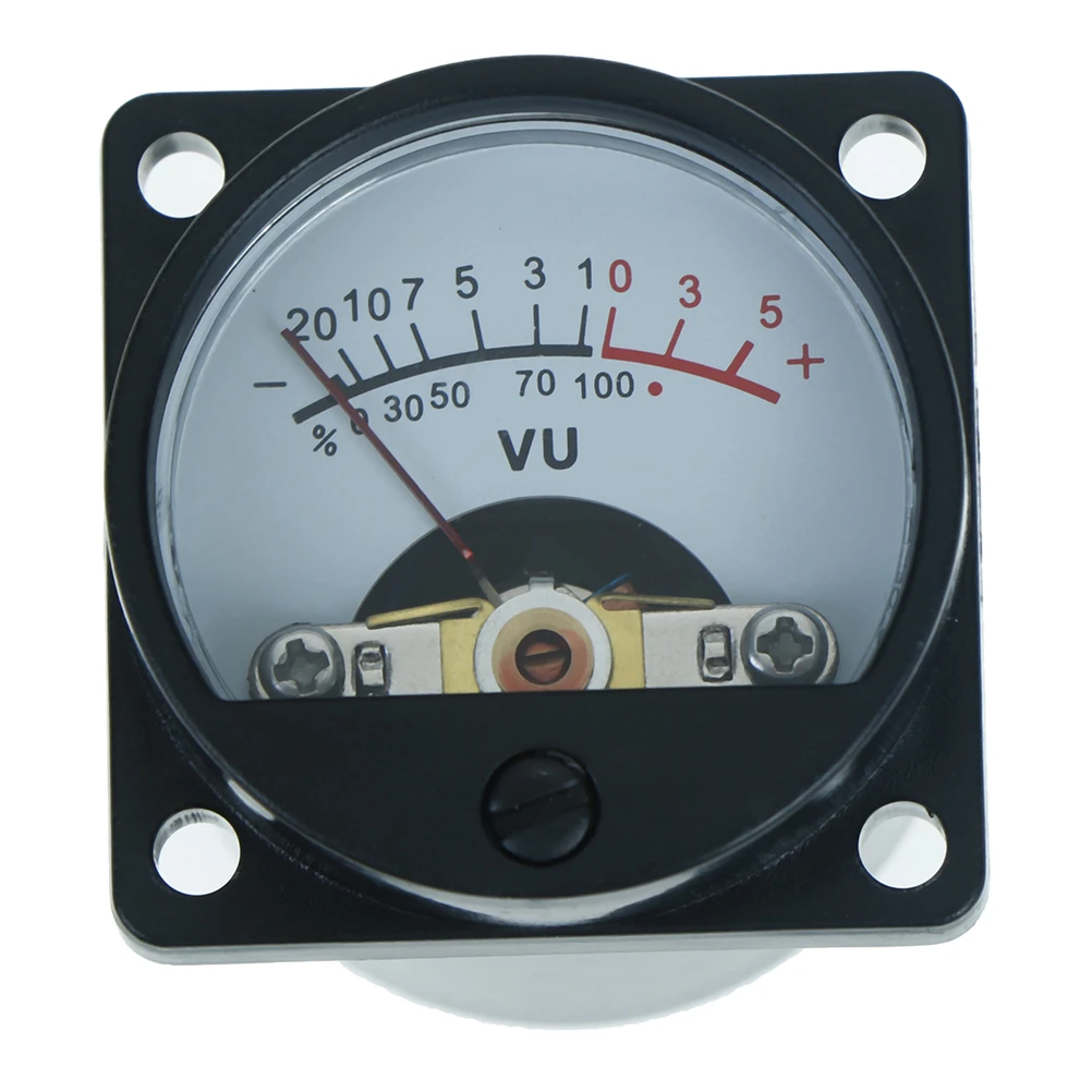 

Panel VU Meter Bulb Warm Back Light Recording Audio Level Amp Meter DC/AC 6~12V 35 * 35mm Plastic+ Electronic Parts 6-12V