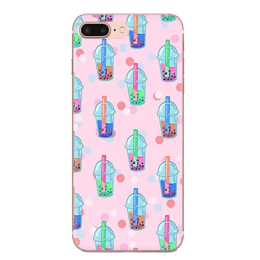Cartoon Cute Pearl Milk Tea Design TPU Mobile Shell For Galaxy J1 J2 J3 J330 J4 J5 J6 J7 J730 J8 2015 2016 2017 2018 mini Pro | Мобильные