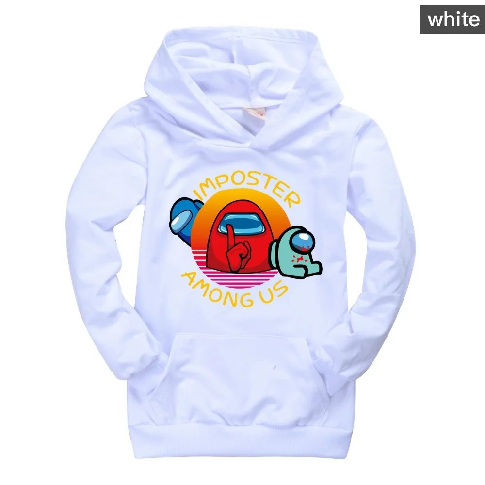 

Among Us Boys/girls Hoodies Casual Sweatshirts Long Sleeve Funny Cartoon Among Us Hoodie Childrem Kawaii Outerwear Kid Winter