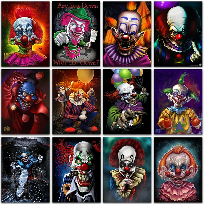 5D DIY Diamond Painting Kit Paint Cartoon Character Joker Clown Full Square&Round embroidery mosaic Cross stitch Home Decor Gift