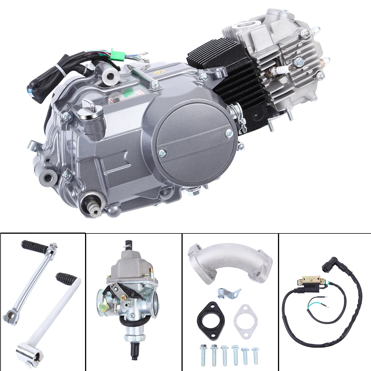 

Samger 125CC Engine 4 Stroke Motorcycle Gasoline Engine Kit For Honda CRF70 XR70 Z50 Scooter ATV Go Kart Scooter Moped Motor