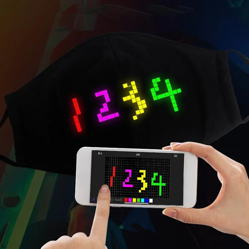 Унисекс зарядка через USB программируемый люминесцентный bluetooth соединение DIY