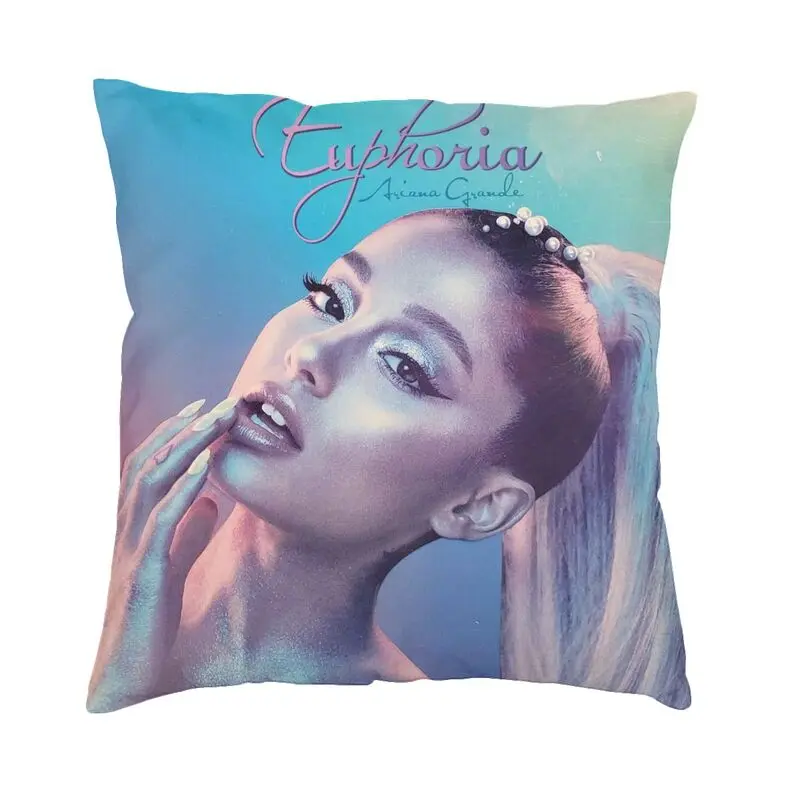 

Ariana Grande Pop Art Throw Pillow Case Bedroom Sofa Home Decoration 3D Printing Popular Singer Cushion Cover Double-sided