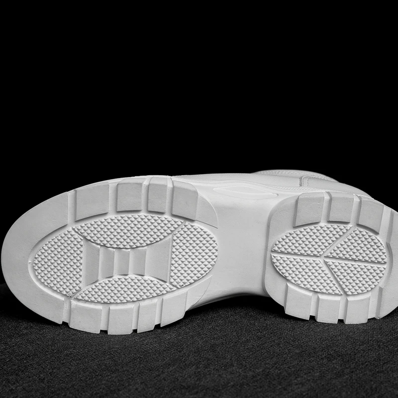 

Spring Women Casual Platform Shoes Street Style Split Leather Lace Up Sewing Lady Beige Round Toe Wedges Sneakers 2021 New M071