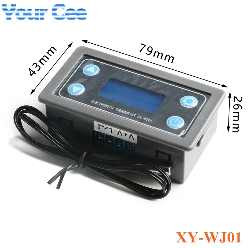 Модуль реле времени WJ01 12 В постоянного тока программируемый с чехлом |