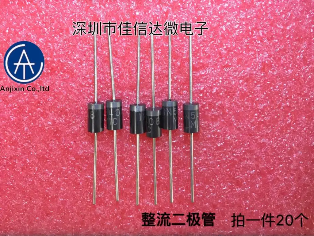 

10pcs 100% orginal new in stock 1N5408 IN5408 3A/1000V high power rectifier diode (20 pcs)
