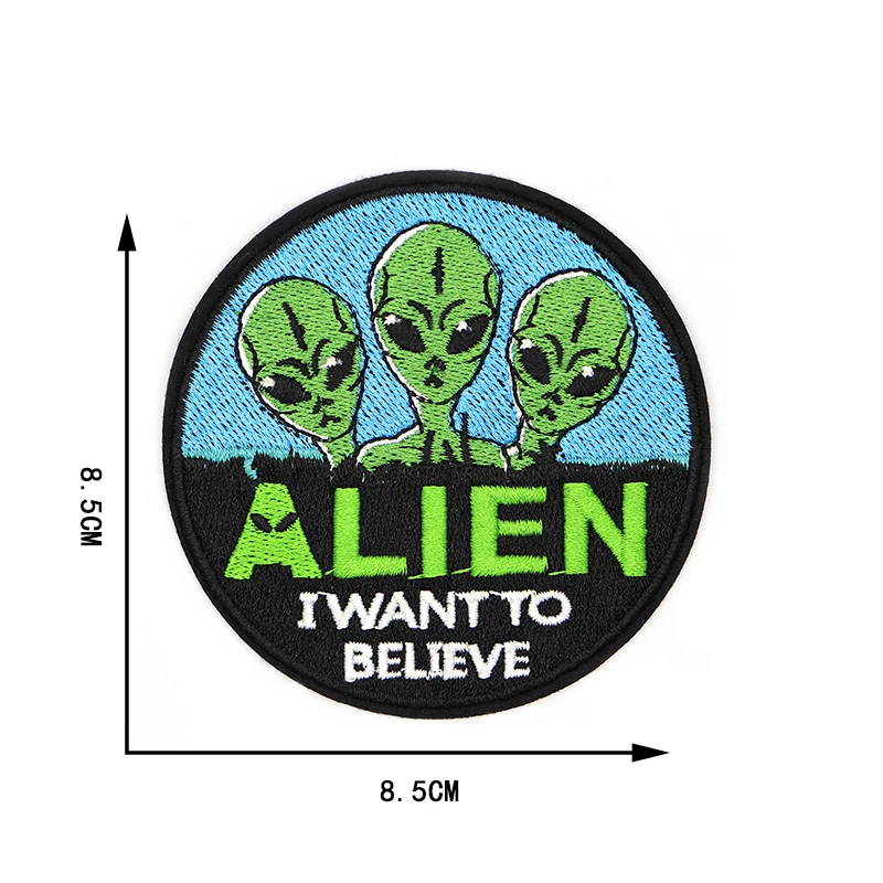 2 шт. космический пришельец вышивка патч шитье Сделай Сам заказной хлопок железо