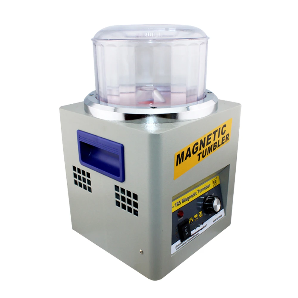 KT185 Magnetic Tumbler Jewelry Polisher Finisher Machine Equipment Polishing Machine gold sliver platinum deburring Jewelry Tool