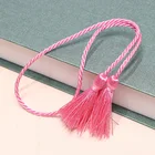 10 шт. 54 см длинная веревка двусторонняя кисточка бахрома рукоделие искусственная Веревка Декор шелковый шнур веревка лента обвязка кисточки