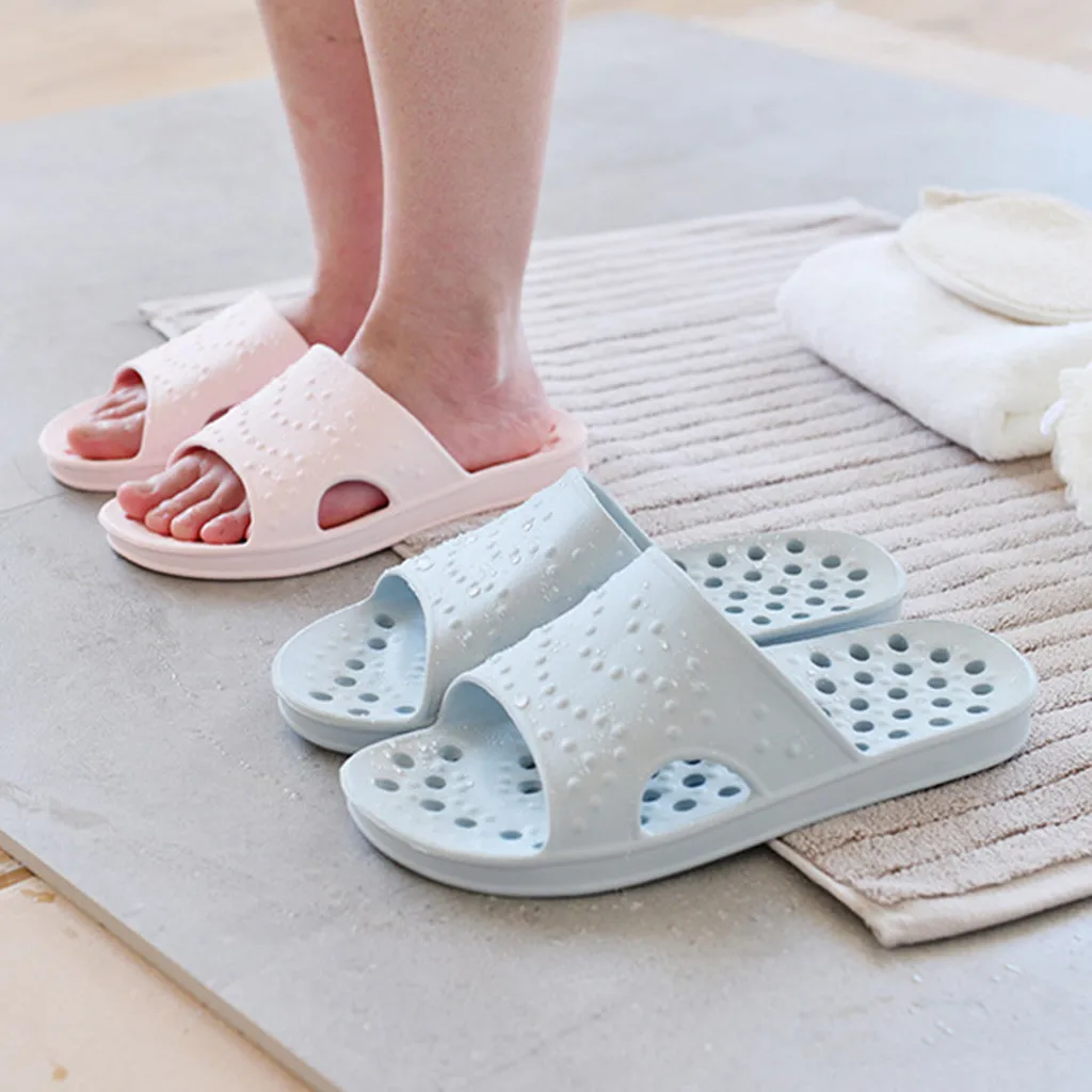 

Women Shoes Ladies Shower Sandals Quick Drying Bathroom Soft Sole House Slippers klapki damskie chaussons pour femme