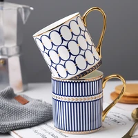 coffee mug porcelian mugs coffee cups with spoon bone china drinkware wedding birthday present ceramic coffeeware