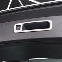 sbtmy car styling stainless steel rear trunk lid button switch cover trim tail trunk handle for toyota highlander 2020 2022 xu70