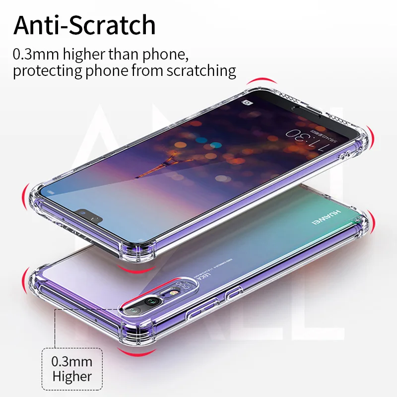 YBD прозрачный противоударный чехол для телефона huawei P20 P30 lite pro mate 30 20 honor 10lite 8X 8C 10i 20 PRO