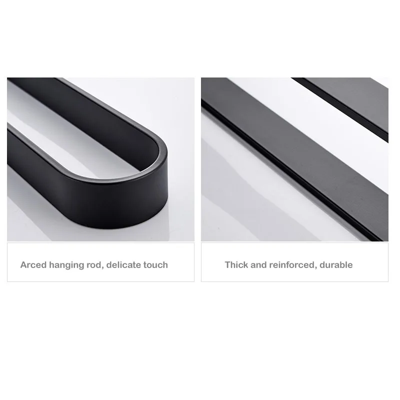 Черная вешалка для полотенец без гвоздей плотные стойки баров Полка банных