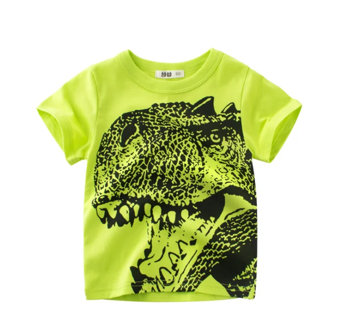 

Kids Toddler Boys Basic Tees, Stylish Dinosaur Pattern Short Sleeve Crewneck T Shirt