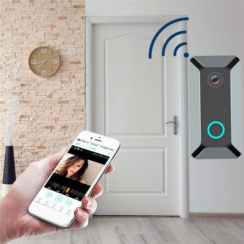 V6 Wifi дверной звонок умный беспроводной 720P видео дверной звонок камера Облачное хранилище дверной Звонок камера водонепроницаемый домашний охранный Колокольчик для дома