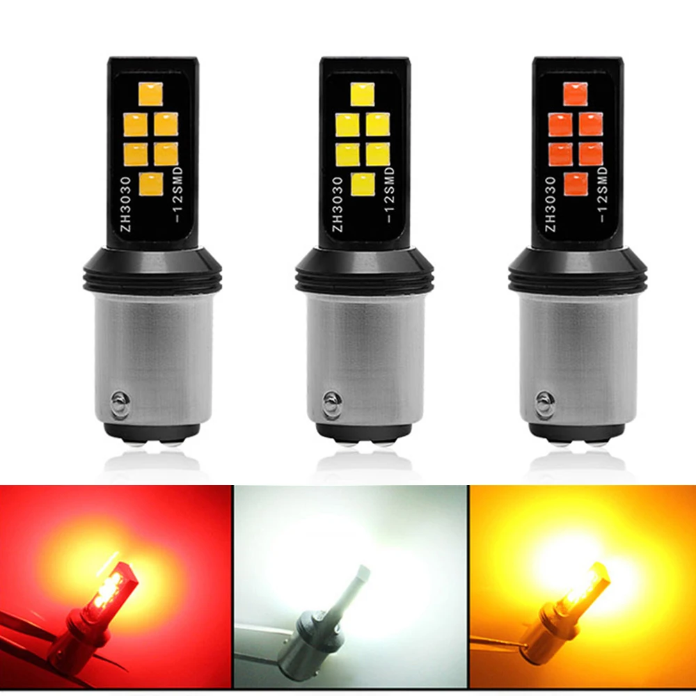 

1x Highbright Car Interior Led Canbus Lights 1156 1157 3030 SMD For Auto Reverse Lamps DRL Bulb T20 7443 3157 W21/5W 6000K Diode