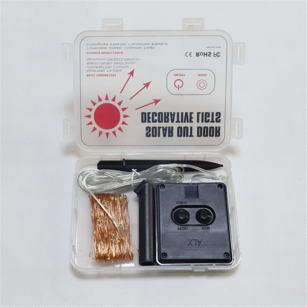 

2021New 10M 20M LED Solar Light Outdoor Lamp String Lights For Holiday Christmas Party Waterproof Fairy Lights Garden Garland