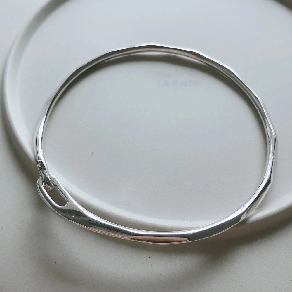 Браслет манжета женский из серебра 925 пробы ручной работы|Гибкие и жесткие