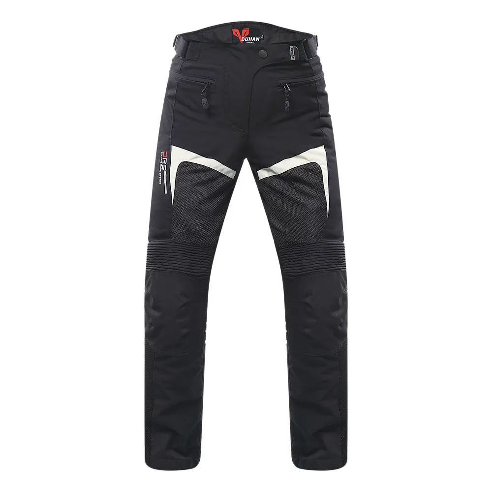 Black Pants DUHAN мотоциклетная куртка мужская мотоциклетная куртка мотоциклетная Защитная Экипировка дышащая сетка Светоотражающие летние штаны для мотокросса - Цвет: Black Pants