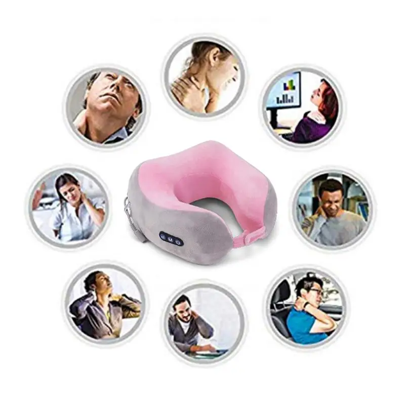 

Multi-Function Electric Massage U-Shaped Pillow Neck Shoulder Cervical Vertebra Outdoor Car Health Care Vibrating Cervical TSLM1