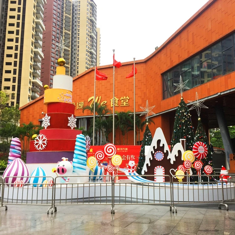 

FRP Danti sculpture business super park amusement Christmas party large decoration creative manufacturers customized