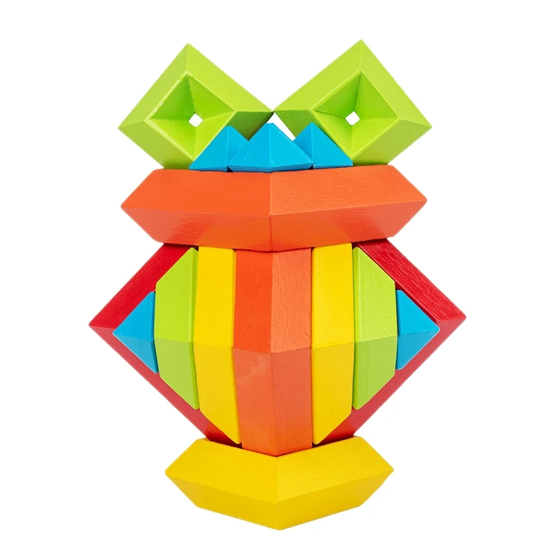 

Toy for Toddler Building Blocks Learning Activities STEM Educational Game Brightly Colored Stacking Toys