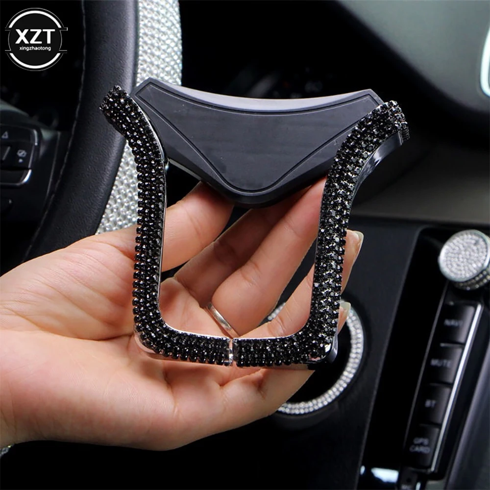 

Universal Car Phone Holder with Bing Crystal Rhinestone Car Air Vent Mount Clip Cell Phone Holder for iPhone Samsung Car Holder