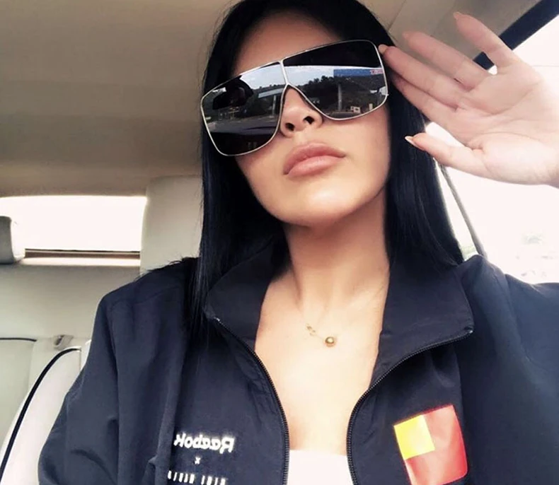 

JackJad 2021 Fashion Spector Style Oversized Shield Mask Sunglasses Women Men Cool Brand Design Sun Glasses Oculos De Sol 95526