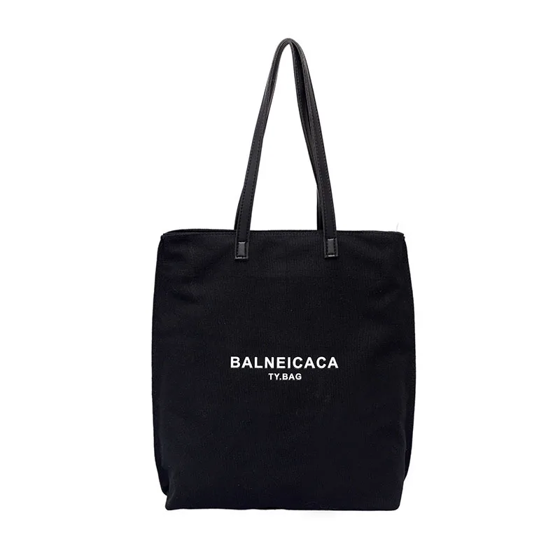 

Women's Bag 2021 Autumn and Winter New Fashion Students' Class Large Capacity Single Shoulder Bag Canvas Portable Tote Bag