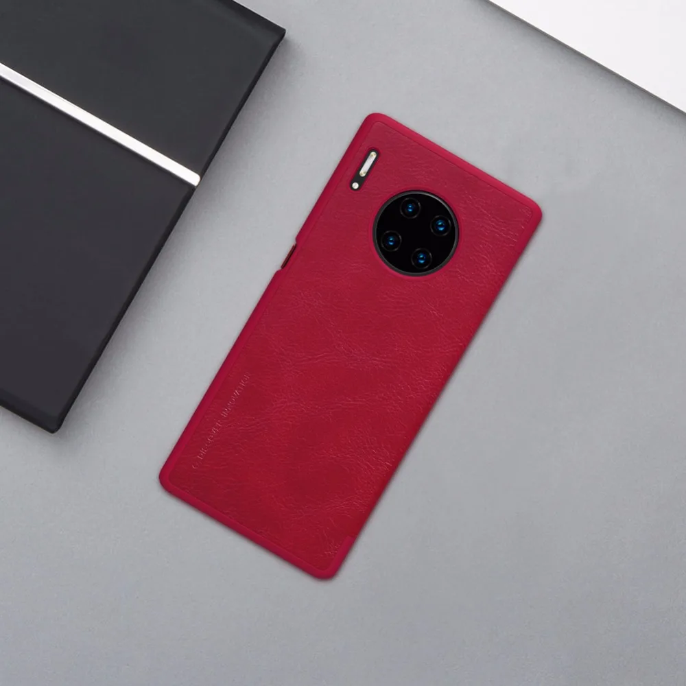 Умный чехол для huawei mate 30 Pro, чехол для huawei mate 30 Nillkin QIN, кожаный чехол, откидная крышка, функция сна и пробуждения