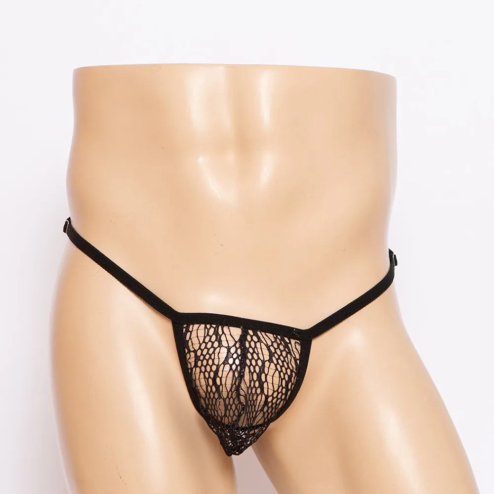 Мужские кружевные сексуальные мужские трусы модные Соблазнительные стринги из