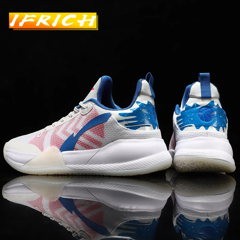 Original Mesh Mens Training Shoes Winter Soft Sole Basketball Sneakers Male Best Selling Large Size Sport Trainers for Women