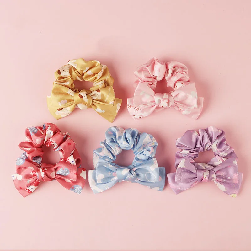 

Sanrioed HelloKittys Mymelody Cinnamoroll совместно Фирменное кольцо для большого кишечника Мультяшные аксессуары для волос повязка на голову Милая повязка н...