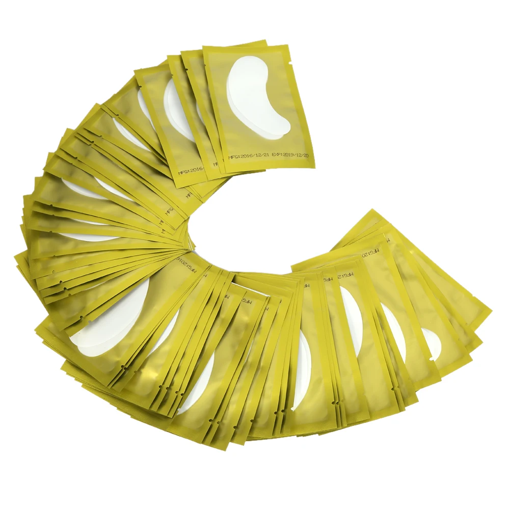 Гидрогелевый патч для наращивания ресниц наклейка под глаза без ворса