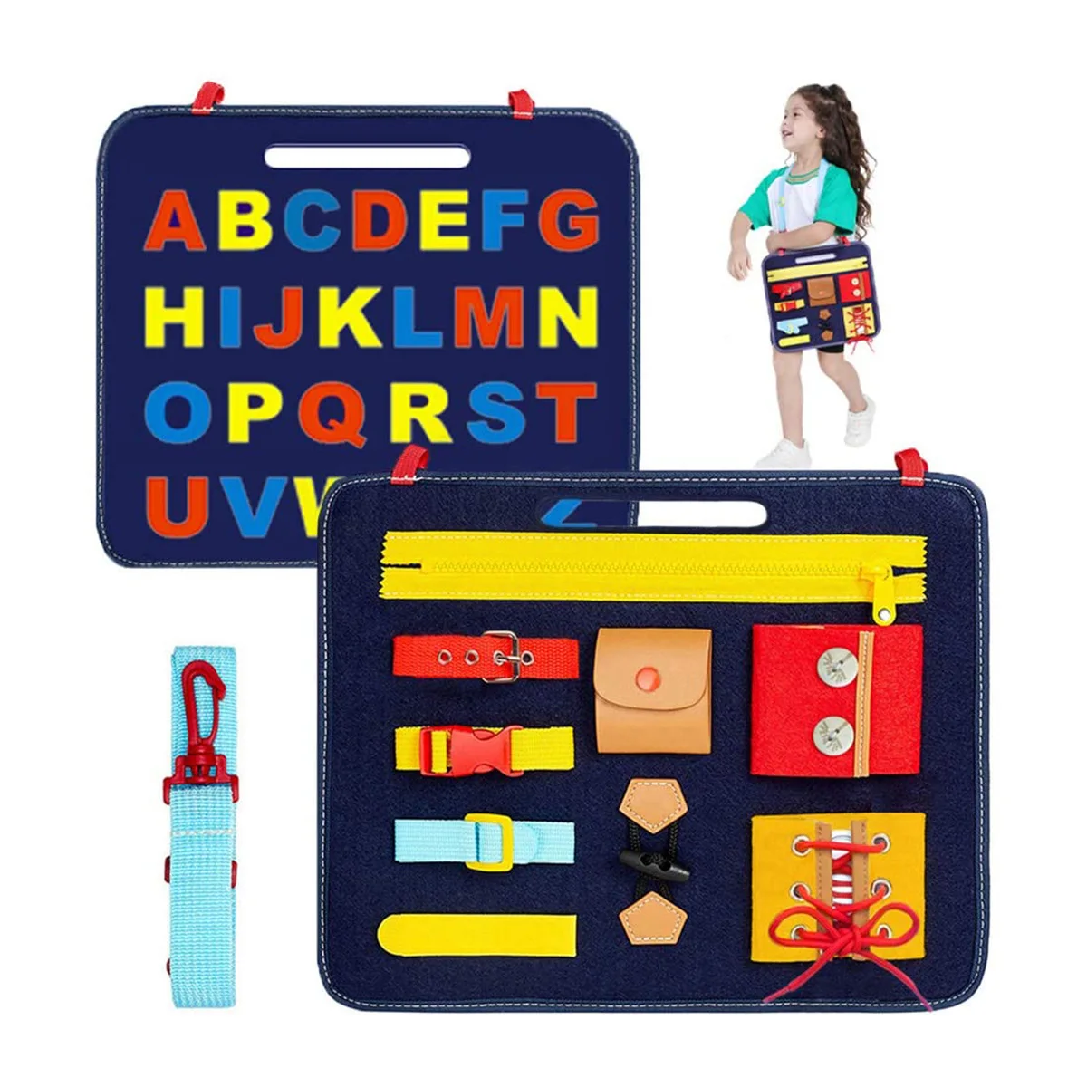 Доска Монтессори для обучения базовым навыкам детская развивающая игрушка