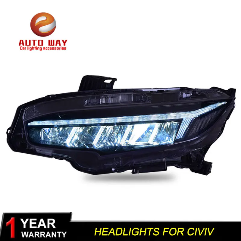 Автомобильные светодиодные фары 2016 2017 корпус для Honda civic Civic линзы фар двойной луч