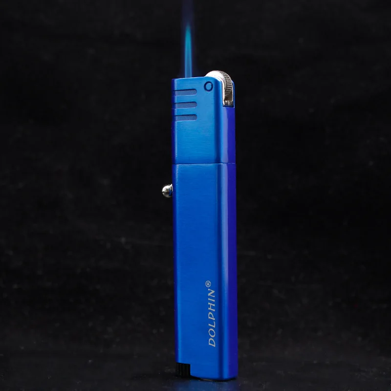 Струйная зажигалка 24 шт./лот заправляемая ветрозащитная Бутановая газовая