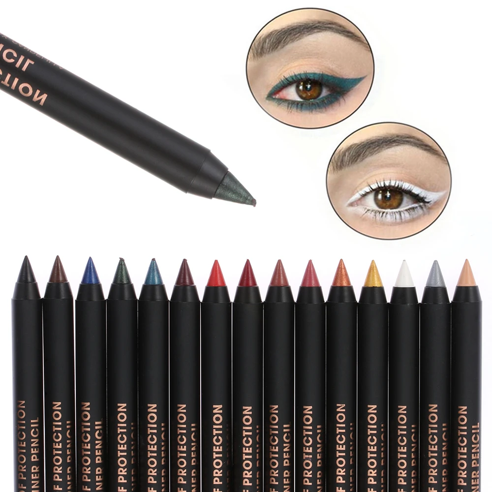 Горячая распродажа 1PC многоцветная подводка для глаз и тени для век карандаш стойкой водонепроницаемый глаз губа лайнер ручка красочный пигмент косметика.