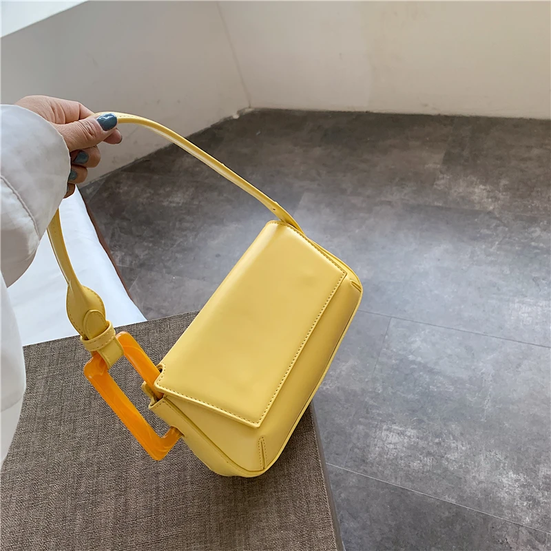 

Vintage Shoulder Bags For Women 2020 Leather Flap Totes Bag Fashion Female Purses And Handbag Retro Hobos Bag Female Bolsos #50
