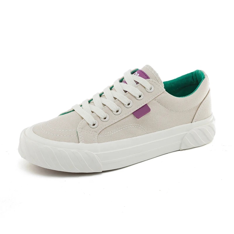 Женские стильные кроссовки яркие цвета модные парусиновые туфли на толстой