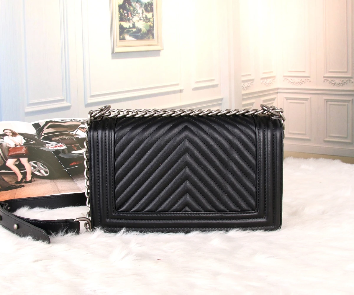 

Luxury Brand Shoulder Bag For Women Genuine Leather Luxury Designer Lady Fashion Classic Handbags Chain Messenger Bag Female